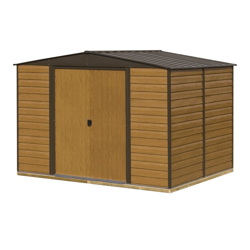 rowlinson woodvale 10 ft. w x 12 ft. d shiplap apex wooden
